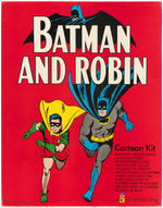 "BATMAN AND ROBIN" BOXED DELUXE COLORFORMS CARTOON KIT.