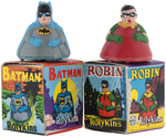 BATMAN & ROBIN BOXED MARX ROLYKINS PAIR.
