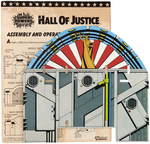 DC COMICS "SUPER POWERS COLLECTION - HALL OF JUSTICE" BOXED PLAYSET.