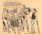 SUPERMAN "HELP KEEP YOUR SCHOOL ALL AMERICAN!" RARE BOOK COVER.