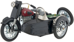 MARUSAN "SUNBEAM" MOTORCYCLE WITH SIDE CAR BOXED BATTERY-OPERATED TOY.