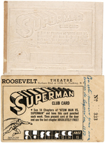 "ATOM MAN VS. SUPERMAN" MOVIE SERIAL CLUB CARD.