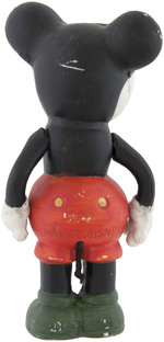 "MICKEY MOUSE" RARE LARGE SIZE VARIATION BISQUE WITH MOVABLE ARMS.