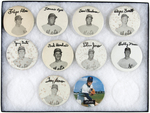 TEN METS PLAYERS MUCHINSKY COLLECTION BUTTONS UNLISTED IN HIS BOOK.