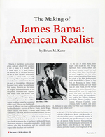 JAMES BAMA SIGNED BOOK & DOC SAVAGE PRINT PAIR.