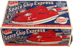 "IRWIN PLASTIC MECHANICAL SPACE SHIP EXPRESS" BOXED TOY.