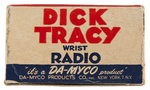 "DICK TRACY WRIST RADIO" BOXED SET.