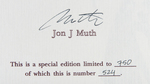 JON J. MUTH SIGNED HARDCOVER TRIO -