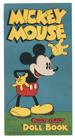 RARE LARGE FORMAT "MICKEY MOUSE CUT OUT DOLL BOOK."