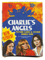 "CHARLIE'S ANGELS" TOPPS SECOND SERIES FULL GUM CARD DISPLAY BOX.