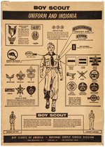 "BOY SCOUT UNIFORM AND INSIGNIA" BOXED 1950s SET.