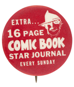 THE SPIRIT RARE 1940s NEWSPAPER PROMOTIONAL BUTTON.
