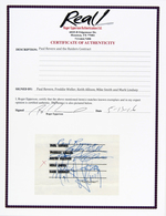 PAUL REVERE & THE RAIDERS BAND-SIGNED CONTRACT.