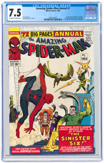 "AMAZING SPIDER-MAN ANNUAL" #1 1964 CGC 7.5 VF- (FIRST SINISTER SIX).