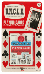 "THE MAN FROM U.N.C.L.E. PLAYING CARDS" DISPLAY BOX & CARDED DECK.