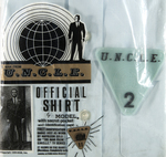 "THE MAN FROM U.N.C.L.E. OFFICIAL SHIRT" IN ORIGINAL BAG.