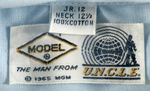 "THE MAN FROM U.N.C.L.E. OFFICIAL SHIRT" IN ORIGINAL BAG.