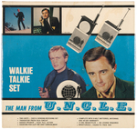 "THE MAN FROM U.N.C.L.E. WALKIE-TALKIE SET."