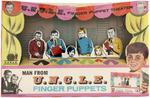 "MAN FROM U.N.C.L.E. FINGER PUPPETS" RARE BOXED SET.
