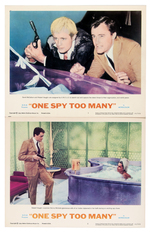 THE MAN FROM U.N.C.L.E. "ONE SPY TOO MANY" MOVIE POSTER PAIR & LOBBY CARD SET.