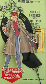 "THE MAN FROM U.N.C.L.E. COUNTERSPY OUTFIT" ELABORATE MARX STORE DISPLAY.