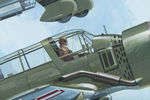 OTTO KUHNI WORLD WAR II POLISH AIR FORCE ORIGINAL ART.
