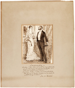 GEORGE DuMAURIER 1883 "PUNCH" MAGAZINE "COMPENSATION" ORIGINAL ART.