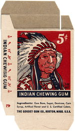 "INDIAN GUM" GOUDEY CARD BOX.