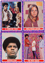 "MOD SQUAD" TOPPS GUM CARD SET WITH WRAPPER.