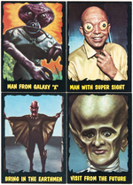 "OUTER LIMITS" O-PEE-CHEE" GUM CARD SET WITH A&BC VERSION WRAPPER.