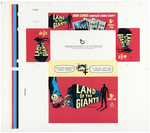 "LAND OF THE GIANTS" TOPPS VAULT DISPLAY BOX UNCUT SHEET.