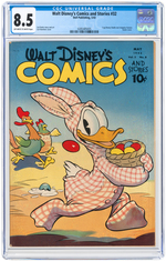 "WALT DISNEY'S COMICS AND STORIES" #32 MAY 1943 CGC 8.5 VF+.