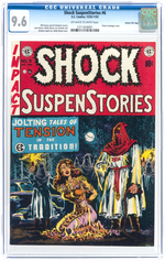 "SHOCK SUSPENSTORIES" #6 DECEMBER 1952 - JANUARY 1953 CGC 9.6 NM+ GAINES FILE COPY.