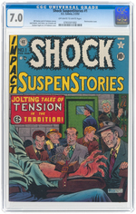 "SHOCK SUSPENSTORIES" #1 FEBRUARY-MARCH 1952 CGC 7.0 FINE/VF.