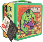 "THE INCREDIBLE HULK" UNUSED METAL LUNCHBOX WITH THERMOS.