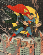 "SUPERMAN - SUPERMAN OVER THE CITY" BOXED 500-PIECE SAALFIELD PUZZLE.