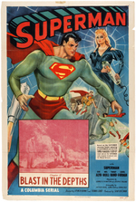 "SUPERMAN" MOVIE SERIAL POSTER.