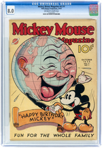 "MICKEY MOUSE MAGAZINE" VOL. 2 NO. 1 OCTOBER 1936 CGC 8.0 VF.