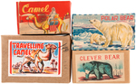 BEARS & CAMELS BOXED WIND-UP LOT.