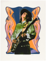 MARK ARMINSKI STEVIE RAY VAUGHN PRODUCTION ARTBOARD WITH SIGNED & NUMBERED POSTER.