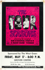 THE FOUR SEASONS 1968 CONCERT POSTER.