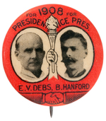 DEBS/HANFORD GRAPHIC 1908 JUGATE BUTTON HAKE #SOC-6.