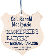 HARTLAND COLONEL RANALD MACKENZIE FROM MACKENZIE'S RAIDERS WITH HANG TAG.