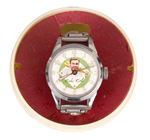 "OFFICIAL BABE RUTH WRIST WATCH SPORT WATCH OF CHAMPIONS" WITH ORIGINAL CASE AND BOX.