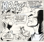 "X-MEN" #30 JACK SPARLING COMIC BOOK PAGE ORIGINAL ART.
