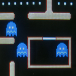 "MS. PAC-MAN" TABLE TOP ARCADE GAME CONSOLE.