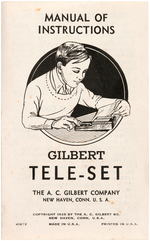"GILBERT "TELE-SET" BOXED TELEGRAPH SET.