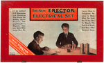 GILBERT "THE NEW ERECTOR ELECTRICAL SET" BOXED 1933 SET.