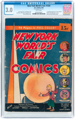 "NEW YORK WORLD'S FAIR" #1939 APRIL 1939 CGC 3.0 GOOD/VG (FIRST SANDMAN).