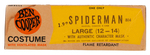 SPIDER-MAN BEN COOPER HALLOWEEN COSTUME IN 1963 BOX.